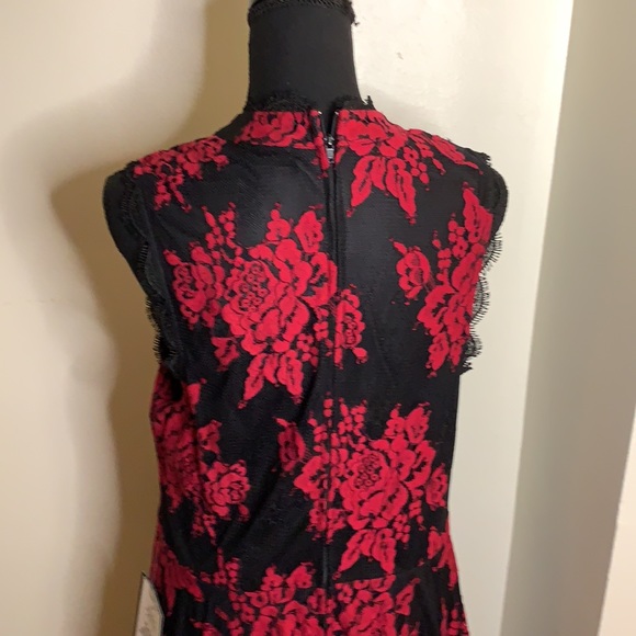 Red and Black lace dress - Picture 3 of 7
